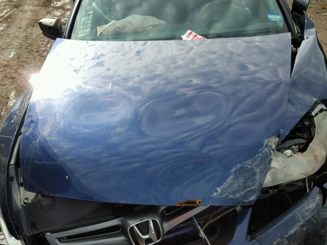 1HGCM56663A079815 - 2003 HONDA ACCORD EX BLUE photo 7