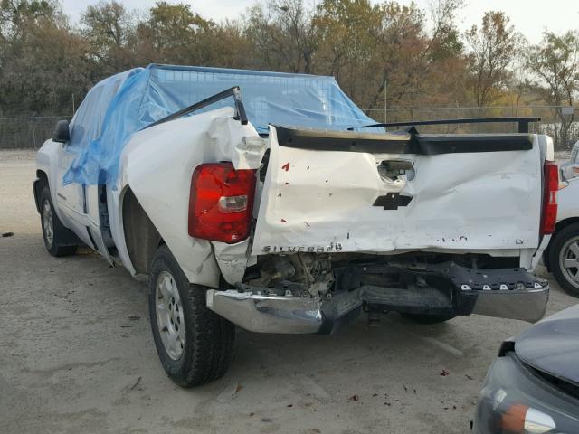 1GCRCSE05DZ111633 - 2013 CHEVROLET SILVERADO WHITE photo 3