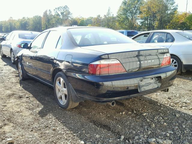 19UUA56872A001444 - 2002 ACURA 3.2TL TYPE BLACK photo 3