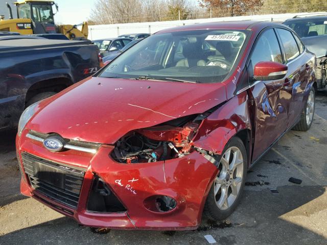 1FADP3J2XEL254535 - 2014 FORD FOCUS MAROON photo 2