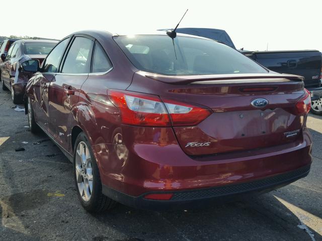 1FADP3J2XEL254535 - 2014 FORD FOCUS MAROON photo 3