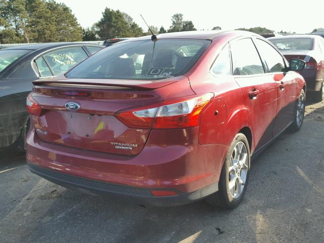 1FADP3J2XEL254535 - 2014 FORD FOCUS MAROON photo 4