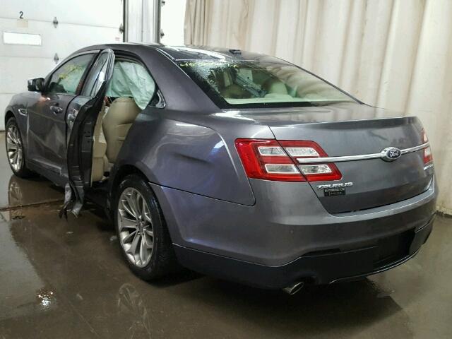 1FAHP2F86DG126308 - 2013 FORD TAURUS LIM GRAY photo 3