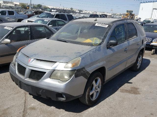 3G7DA03E74S502670 - 2004 PONTIAC AZTEK SILVER photo 2