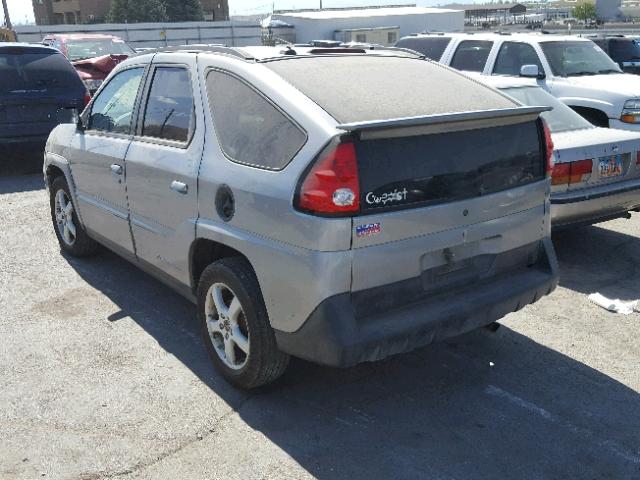 3G7DA03E74S502670 - 2004 PONTIAC AZTEK SILVER photo 3