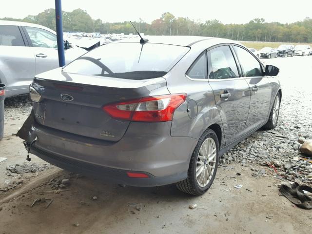 1FAHP3H24CL373881 - 2012 FORD FOCUS SEL GRAY photo 4