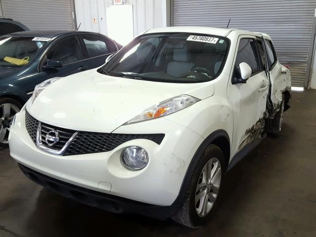 JN8AF5MR7CT107174 - 2012 NISSAN JUKE S WHITE photo 2