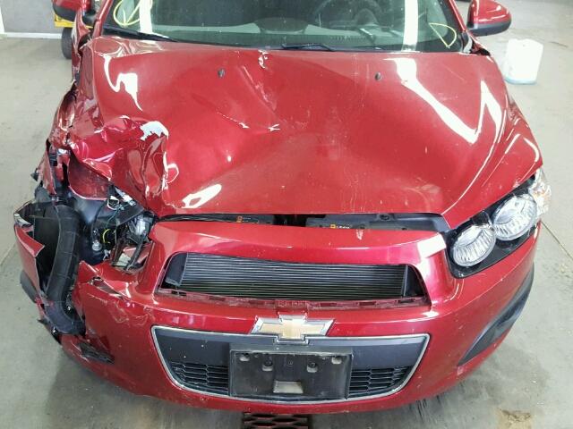 1G1JC6SB9F4159879 - 2015 CHEVROLET SONIC LT RED photo 7