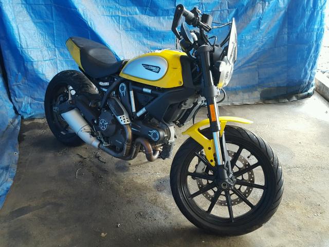 ML015ANM4FT002316 - 2015 DUCATI SCRAMBLER YELLOW photo 1