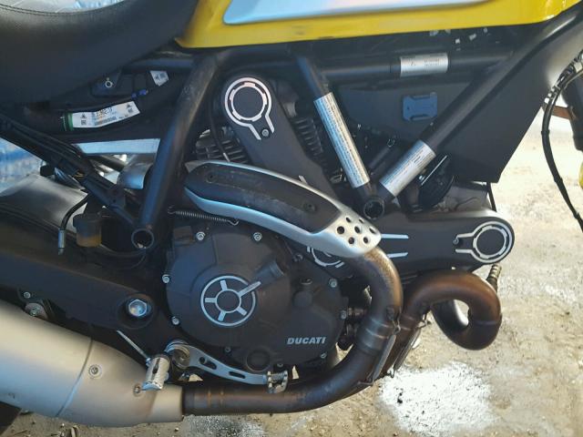 ML015ANM4FT002316 - 2015 DUCATI SCRAMBLER YELLOW photo 7