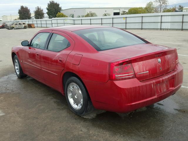 2B3KA43G46H430108 - 2006 DODGE CHARGER SE RED photo 3