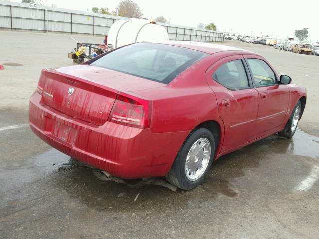 2B3KA43G46H430108 - 2006 DODGE CHARGER SE RED photo 4