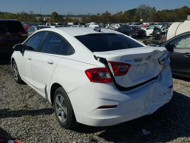 1G1BC5SM0H7259936 - 2017 CHEVROLET CRUZE LS WHITE photo 3