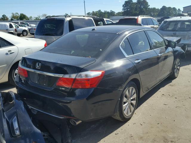 1HGCR3F84DA020772 - 2013 HONDA ACCORD BLACK photo 4