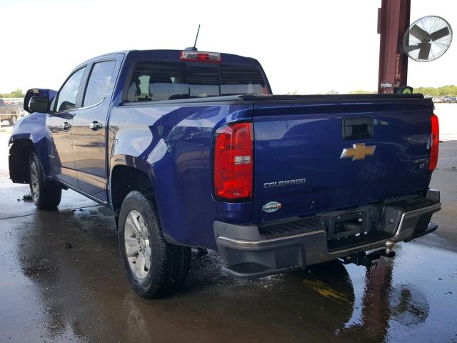 1GCGSBE30F1239106 - 2015 CHEVROLET COLORADO L BLUE photo 3