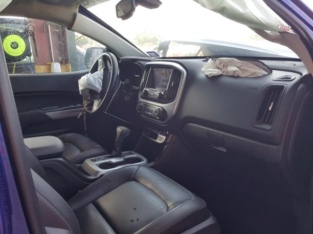 1GCGSBE30F1239106 - 2015 CHEVROLET COLORADO L BLUE photo 5