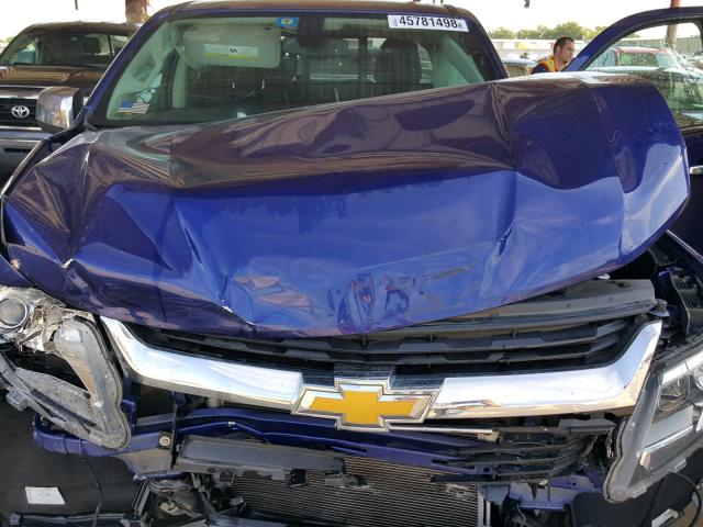1GCGSBE30F1239106 - 2015 CHEVROLET COLORADO L BLUE photo 7