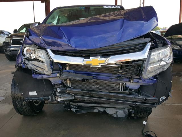 1GCGSBE30F1239106 - 2015 CHEVROLET COLORADO L BLUE photo 9