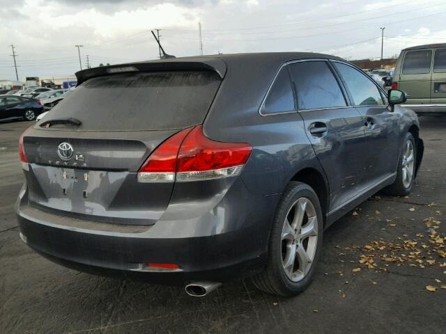 4T3ZK11A09U013211 - 2009 TOYOTA VENZA BASE GRAY photo 4