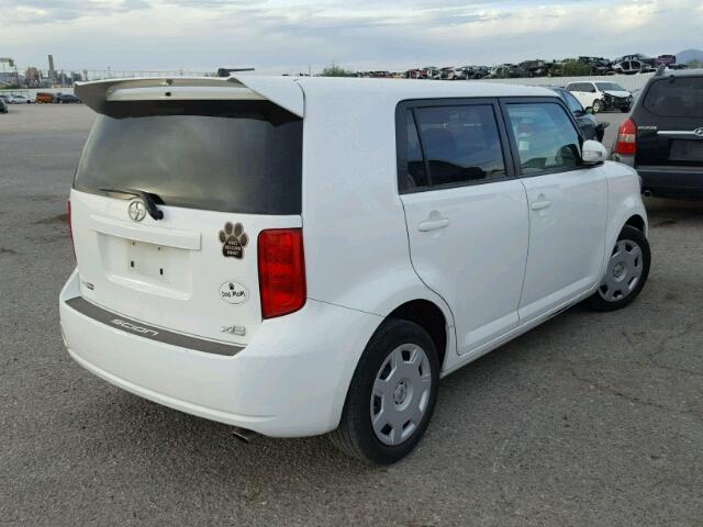 JTLKE50E391063608 - 2009 TOYOTA SCION XB WHITE photo 4