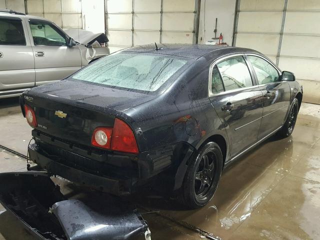 1G1ZH57B38F197560 - 2008 CHEVROLET MALIBU 1LT Czarny zdjęcie 4