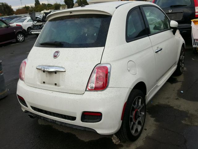 3C3CFFBRXFT550025 - 2015 FIAT 500 SPORT WHITE photo 4