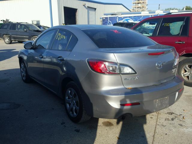 JM1BL1TFXD1799436 - 2013 MAZDA 3 I GRAY photo 3