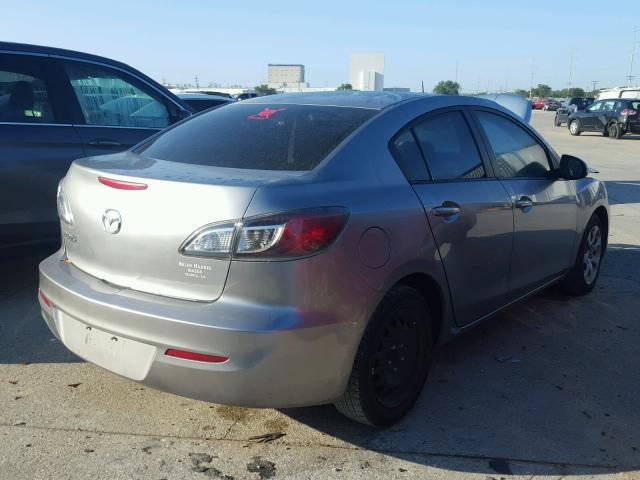 JM1BL1TFXD1799436 - 2013 MAZDA 3 I GRAY photo 4