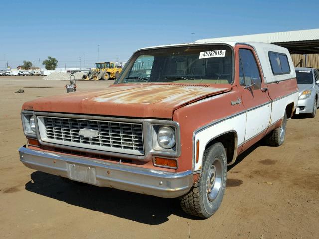 CCY144J107002 - 1974 CHEVROLET C-10 RED photo 2