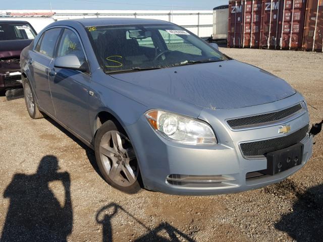1G1ZH57B28F241029 - 2008 CHEVROLET MALIBU 1LT SILVER photo 1