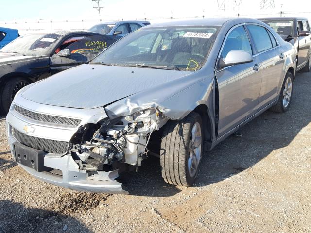 1G1ZH57B28F241029 - 2008 CHEVROLET MALIBU 1LT SILVER photo 2