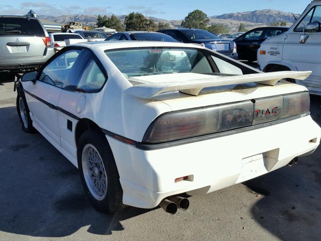 1G2PG9791GP273943 - 1986 PONTIAC FIERO GT WHITE photo 3