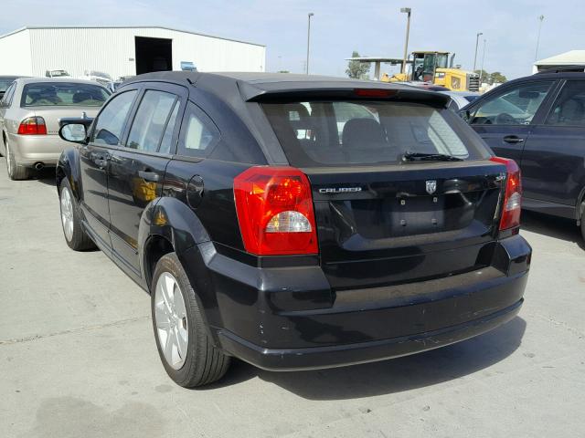 1B3HB48B27D287324 - 2007 DODGE CALIBER SX BLACK photo 3