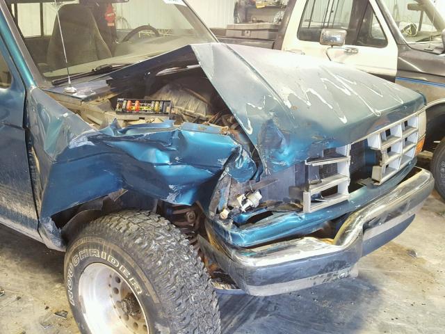 1FTCR11TXNTA00756 - 1992 FORD RANGER GREEN photo 9