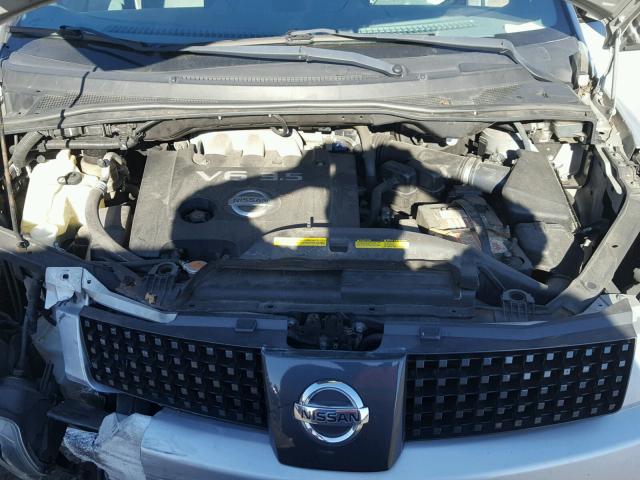 5N1BV28U96N101252 - 2006 NISSAN QUEST S SILVER photo 7