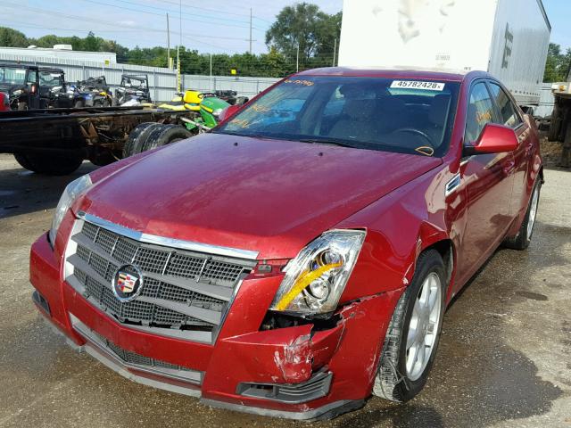 1G6DS57V180167959 - 2008 CADILLAC CTS HI FEA RED photo 2