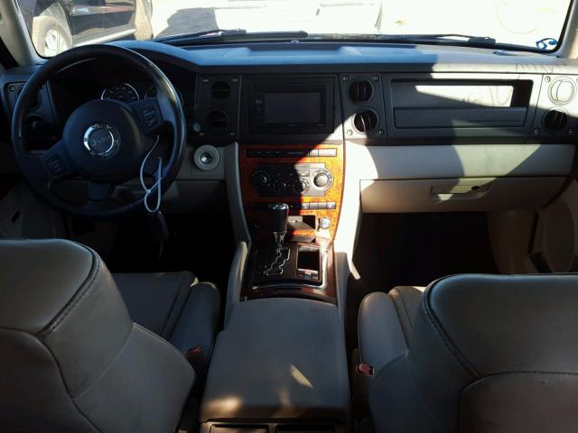 1J8HG58206C139420 - 2006 JEEP COMMANDER BLACK photo 10