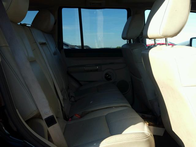 1J8HG58206C139420 - 2006 JEEP COMMANDER BLACK photo 6