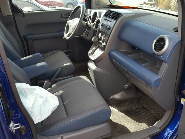 5J6YH18695L003828 - 2005 HONDA ELEMENT EX BLUE photo 6