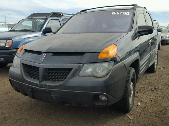 3G7DA03E91S540185 - 2001 PONTIAC AZTEK BLACK photo 2