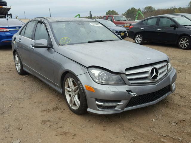 WDDGF8AB1DR254139 - 2013 MERCEDES-BENZ C 300 4MAT GRAY photo 1