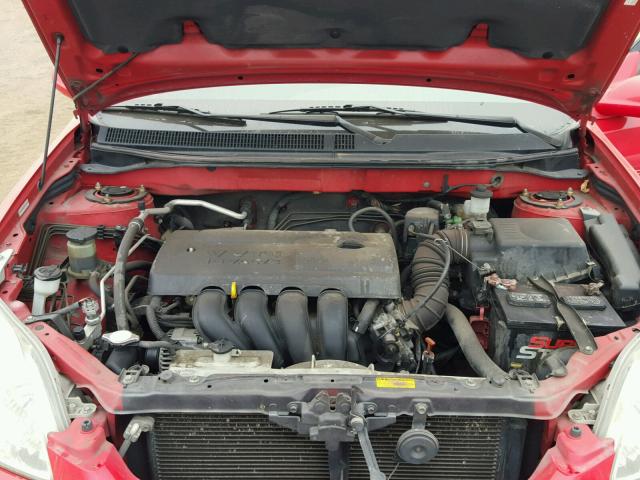 2T1LR38E53C114946 - 2003 TOYOTA COROLLA MA RED photo 7