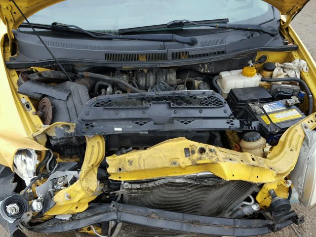 KL1TD56637B074254 - 2007 CHEVROLET AVEO YELLOW photo 7