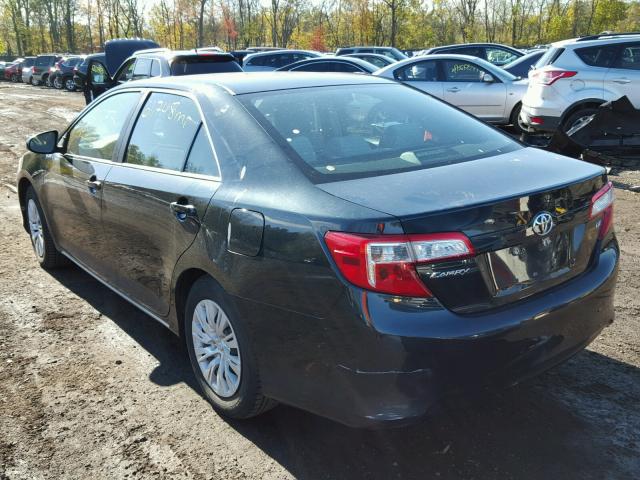 4T4BF1FK5CR270300 - 2012 TOYOTA CAMRY BASE BLACK photo 3