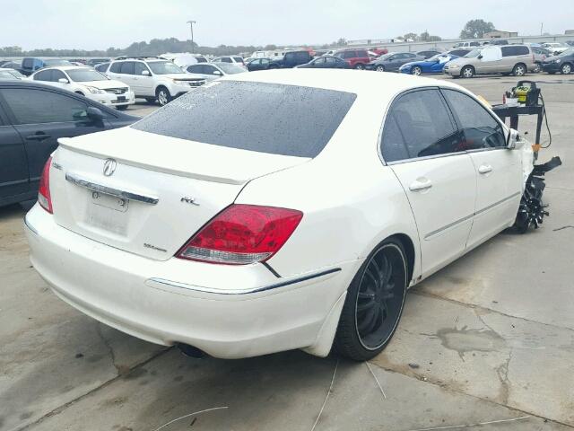 JH4KB16657C002130 - 2007 ACURA RL WHITE photo 4