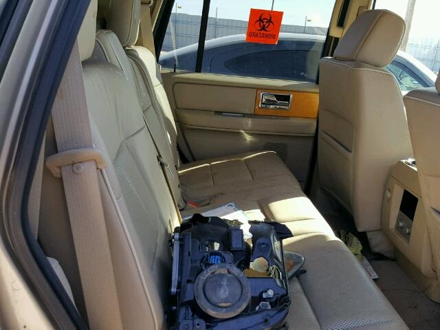 5LMFU27557LJ17814 - 2007 LINCOLN NAVIGATOR BEIGE photo 6