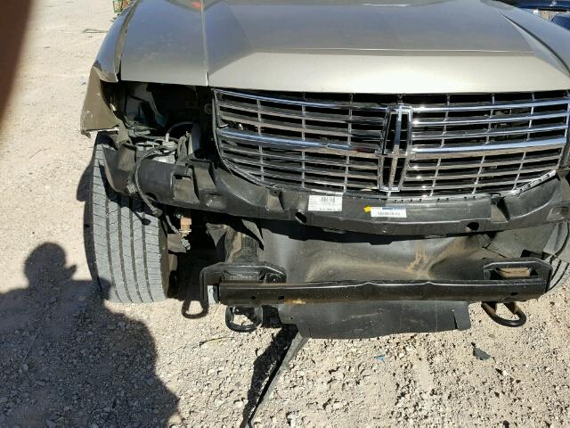 5LMFU27557LJ17814 - 2007 LINCOLN NAVIGATOR BEIGE photo 9