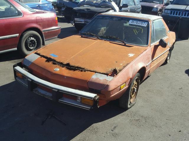 128AS0067728 - 1977 FIAT X19 ORANGE photo 2