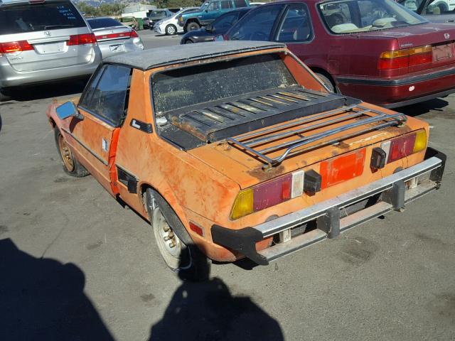 128AS0067728 - 1977 FIAT X19 ORANGE photo 3