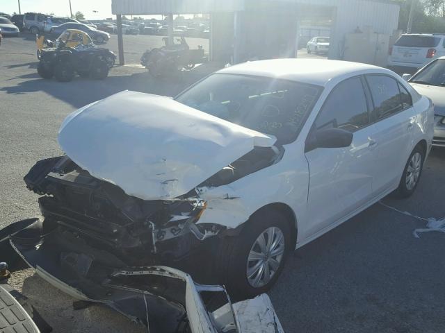 3VW2K7AJ4EM232993 - 2014 VOLKSWAGEN JETTA BASE WHITE photo 2